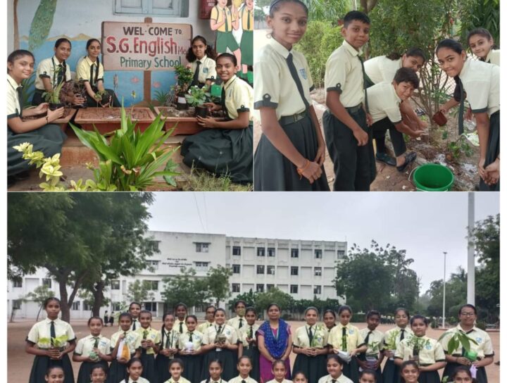 PLANTING OF SAPLING IN SCHOOL CAMPUS